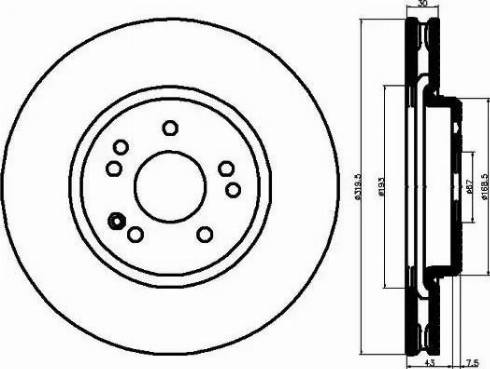 BENDIX 520958 - Гальмівний диск autozip.com.ua