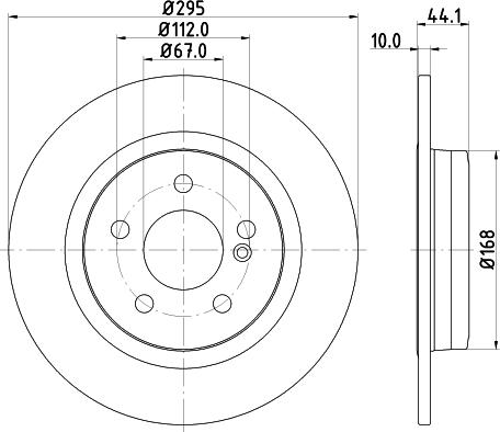 HELLA 8DD 355 119-422 - Гальмівний диск autozip.com.ua