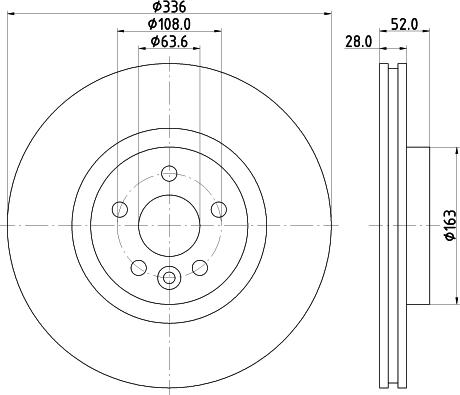 HELLA 8DD 355 119-131 - Гальмівний диск autozip.com.ua