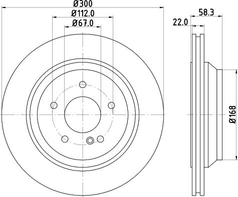 HELLA 8DD 355 115-392 - Гальмівний диск autozip.com.ua