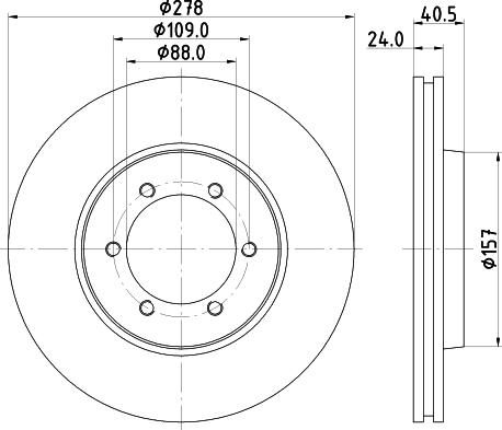 HELLA 8DD 355 111-991 - Гальмівний диск autozip.com.ua