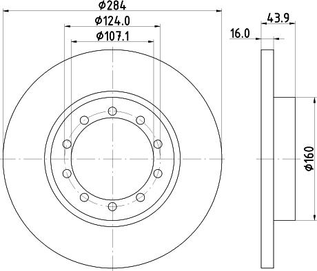 HELLA 8DD 355 118-521 - Гальмівний диск autozip.com.ua