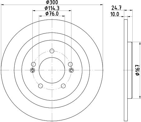 HELLA 8DD 355 118-241 - Гальмівний диск autozip.com.ua