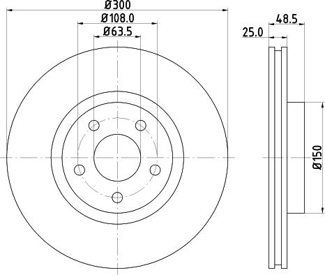 HELLA 8DD 355 112-192 - Гальмівний диск autozip.com.ua