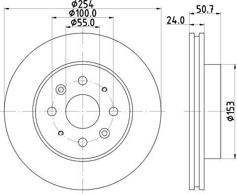 HELLA 8DD 355 112-781 - Гальмівний диск autozip.com.ua