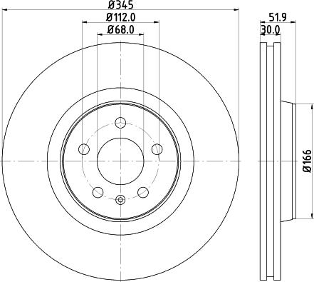 HELLA 8DD 355 117-181 - Гальмівний диск autozip.com.ua