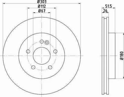 HELLA 8DD 355 121-041 - Гальмівний диск autozip.com.ua