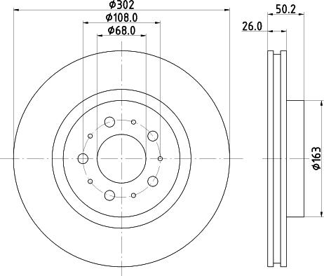 HELLA 8DD 355 126-002 - Гальмівний диск autozip.com.ua