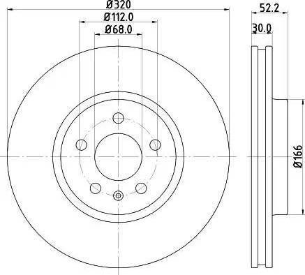 HELLA 8DD 355 121-401 - Гальмівний диск autozip.com.ua