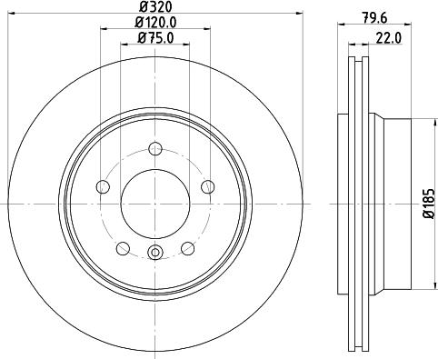 HELLA 8DD 355 123-881 - Гальмівний диск autozip.com.ua