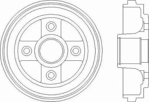 HELLA 8DT 355 300-391 - Гальмівний барабан autozip.com.ua