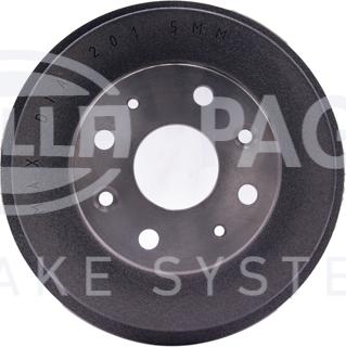 HELLA 8DT 355 300-761 - Гальмівний барабан autozip.com.ua