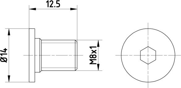 HELLA 8DZ 355 209-021 - Болт, диск гальмівного механізму autozip.com.ua