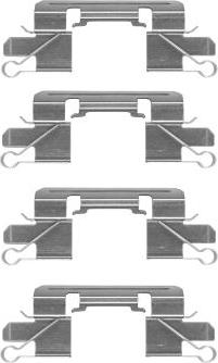 HELLA 8DZ 355 204-941 - Комплектуючі, колодки дискового гальма autozip.com.ua