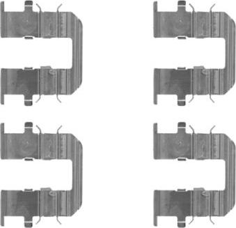 HELLA 8DZ 355 204-661 - Комплектуючі, колодки дискового гальма autozip.com.ua