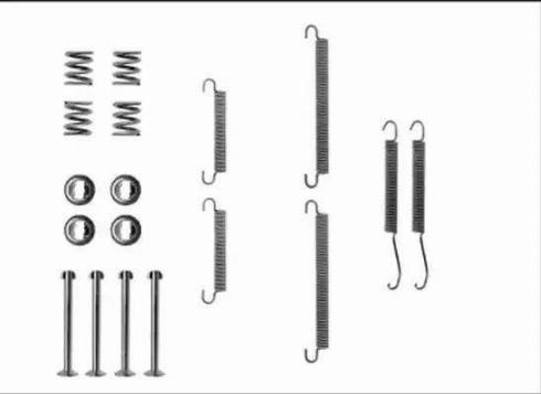 HELLA 8DZ 355 205-891 - Комплектуючі, барабанний гальмівний механізм autozip.com.ua