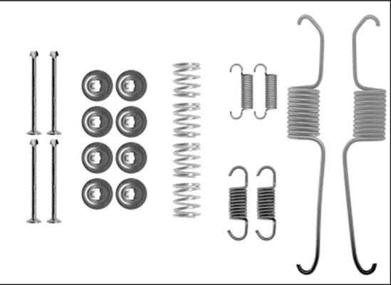 HELLA 8DZ 355 205-801 - Комплектуючі, барабанний гальмівний механізм autozip.com.ua