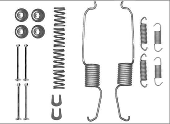 HELLA 8DZ 355 206-091 - Комплектуючі, барабанний гальмівний механізм autozip.com.ua