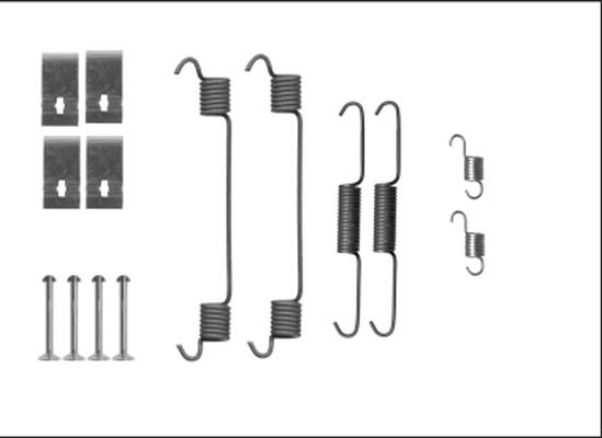 HELLA 8DZ 355 206-101 - Комплектуючі, барабанний гальмівний механізм autozip.com.ua