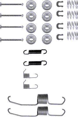 HELLA 8DZ 355 200-041 - Комплектуючі, барабанний гальмівний механізм autozip.com.ua