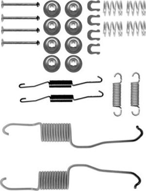 HELLA 8DZ 355 200-891 - Комплектуючі, барабанний гальмівний механізм autozip.com.ua