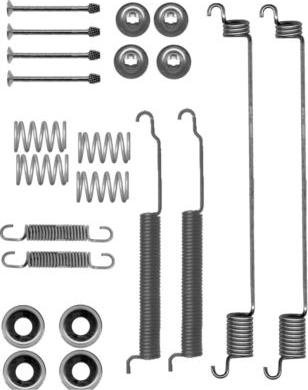 HELLA 8DZ 355 200-781 - Комплектуючі, барабанний гальмівний механізм autozip.com.ua