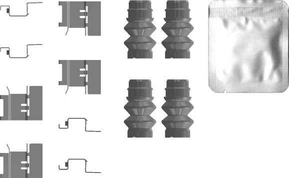 HELLA 8DZ 355 207-401 - Комплектуючі, колодки дискового гальма autozip.com.ua