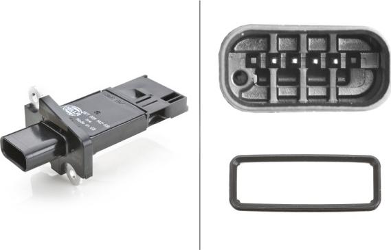 HELLA 8ET 009 142-581 - Датчик потоку, маси повітря autozip.com.ua