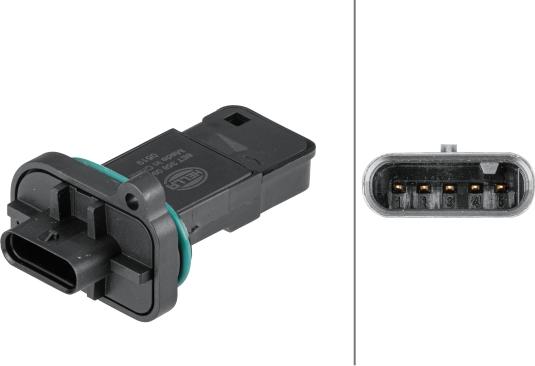 HELLA 8ET 358 095-441 - Датчик потоку, маси повітря autozip.com.ua