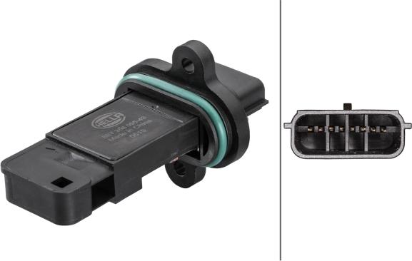 HELLA 8ET 358 095-431 - Датчик потоку, маси повітря autozip.com.ua