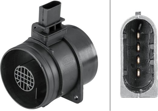 HELLA 8ET 358 095-301 - Датчик потоку, маси повітря autozip.com.ua