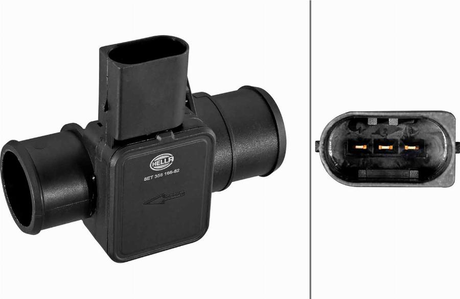 HELLA 8ET 358 166-821 - Датчик потоку, маси повітря autozip.com.ua