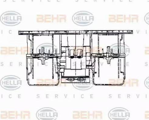 HELLA 8EW 009 160-781 - Вентилятор салону autozip.com.ua