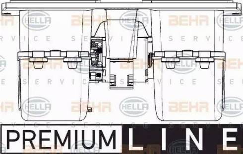 HELLA 8EW 351 044-631 - Вентилятор салону autozip.com.ua