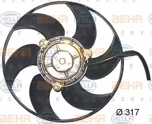 HELLA 8EW 351 044-211 - Вентилятор, охолодження двигуна autozip.com.ua