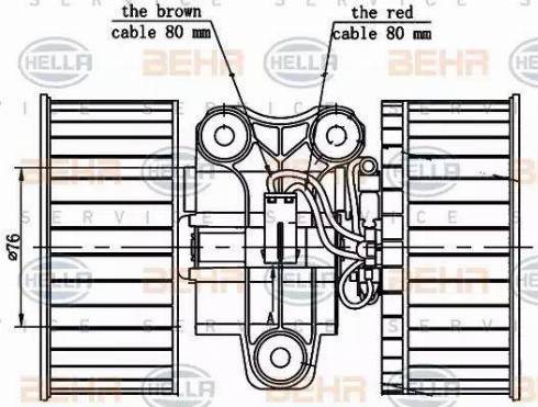 HELLA 8EW 351 000-341 - Вентилятор салону autozip.com.ua