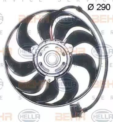 HELLA 8EW 351 150-044 - Вентилятор, охолодження двигуна autozip.com.ua
