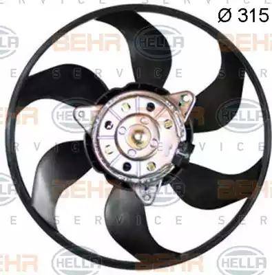 HELLA 8EW 351 150-194 - Вентилятор, охолодження двигуна autozip.com.ua