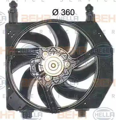 HELLA 8EW 351 150-264 - Вентилятор, охолодження двигуна autozip.com.ua