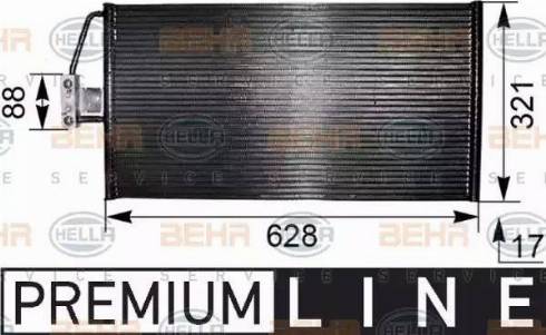 HELLA 8FC 351 038-801 - Конденсатор, кондиціонер autozip.com.ua