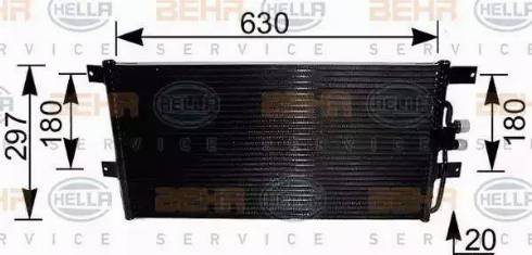 HELLA 8FC 351 037-431 - Конденсатор, кондиціонер autozip.com.ua