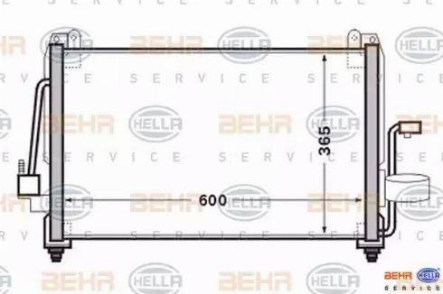 HELLA 8FC 351 024-141 - Конденсатор, кондиціонер autozip.com.ua