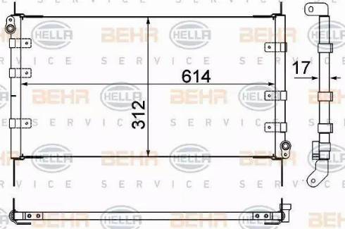 HELLA 8FC 351 310-341 - Конденсатор, кондиціонер autozip.com.ua