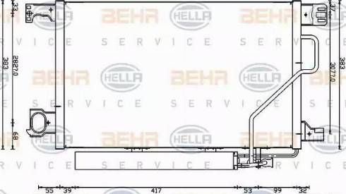 HELLA 8FC 351 317-504 - Конденсатор, кондиціонер autozip.com.ua