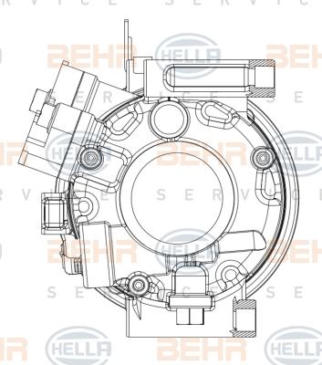 HELLA 8FK 351 008-081 - Компресор, кондиціонер autozip.com.ua