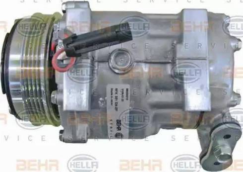 HELLA 8FK 351 334-251 - Компресор, кондиціонер autozip.com.ua