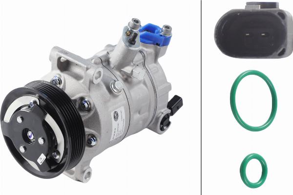 HELLA 8FK 366 200-491 - Компресор, кондиціонер autozip.com.ua