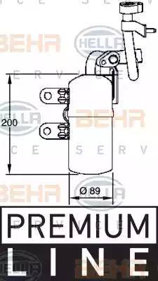 HELLA 8FT 351 335-101 - Осушувач, кондиціонер autozip.com.ua