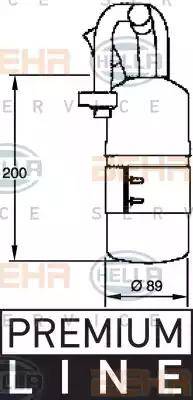 HELLA 8FT 351 335-121 - Осушувач, кондиціонер autozip.com.ua