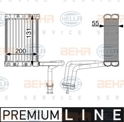 HELLA 8FV 351 004-691 - Випарник, кондиціонер autozip.com.ua